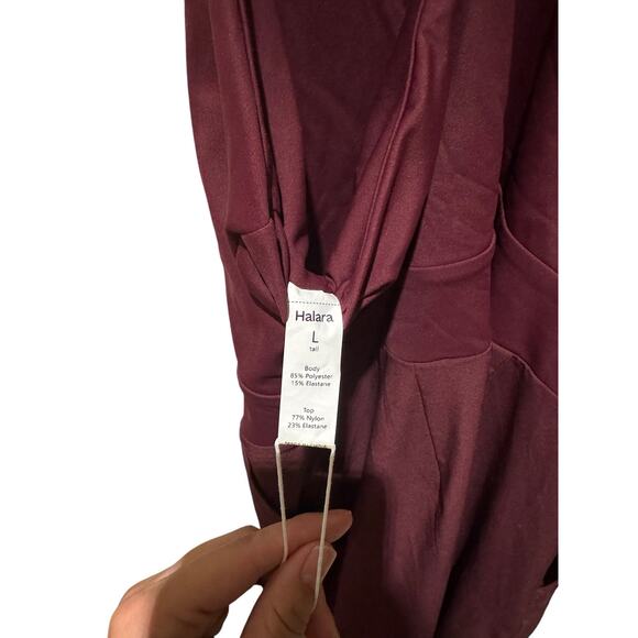 HALARA Burgundy Jumpsuit - Picture 6 of 7